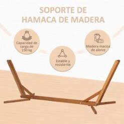 Outsunny Soporte Para Hamaca De Madera Plegable Ajustable De 3 Niveles Estructura Para Hamaca 217-380 Cm De Longitud Carga Máx. 150 Kg Para Jardín Terraza 388x152x89 Cm Teca 14 Outsunny Soporte Para Hamaca De Madera Plegable Ajustable De 3 Niveles Estructura Para Hamaca 217-380 Cm De Longitud Carga Máx. 150 Kg Para Jardín Terraza 388x152x89 Cm Teca -OUTSUNNY TIENDA 82b277c660be992060e26b5f61090bc188591cfb 4b7d413154d9401b84e1e43641463763