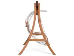 Columpio De Madera De Alerce Oscura/beige Crema APRILIA -OUTSUNNY TIENDA 831868a40ab6401a0bc92ebae276b1660522a79a c5b96ffbf09c4249992c6bb4f0eec842