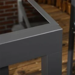 Outsunny Mesa De Jardín Extensible De Aluminio Mesa De Comedor Rectangular Con Encimera De Vidrio Templado Carga 50 Kg Para Terraza 160x80x75 Cm Negro 18 Outsunny Mesa De Jardín Extensible De Aluminio Mesa De Comedor Rectangular Con Encimera De Vidrio Templado Carga 50 Kg Para Terraza 160x80x75 Cm Negro -OUTSUNNY TIENDA 833863a16b97b02c6f53cdd2677baebe9e56191b e97cec06864d42b89d6e718babb4d3a4