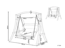 Columpio De Madera De Alerce Oscura/beige Crema APRILIA -OUTSUNNY TIENDA 83b652da288c81c6ba23b8f685f684dd640825f7 e26037d2876a4d9f99e10d418196e864