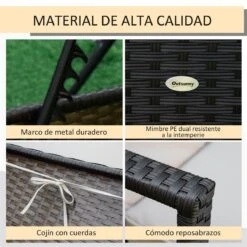Outsunny Set De 2 Tumbonas De Ratán De Jardín Chaise Longue Con Respaldo Ajustable En 4 Posiciones Cojines Acolchados Y Desenfundables Para Terraza Patio Exterior 192x62,5x58-95 Cm Marrón Y Beige 16 Outsunny Set De 2 Tumbonas De Ratán De Jardín Chaise Longue Con Respaldo Ajustable En 4 Posiciones Cojines Acolchados Y Desenfundables Para Terraza Patio Exterior 192x62,5x58-95 Cm Marrón Y Beige -OUTSUNNY TIENDA 83fb93cb65efdf951b3ff886bd9ee13aa324ed38 13a10e68d97b4b0b8f02238dc49d538f