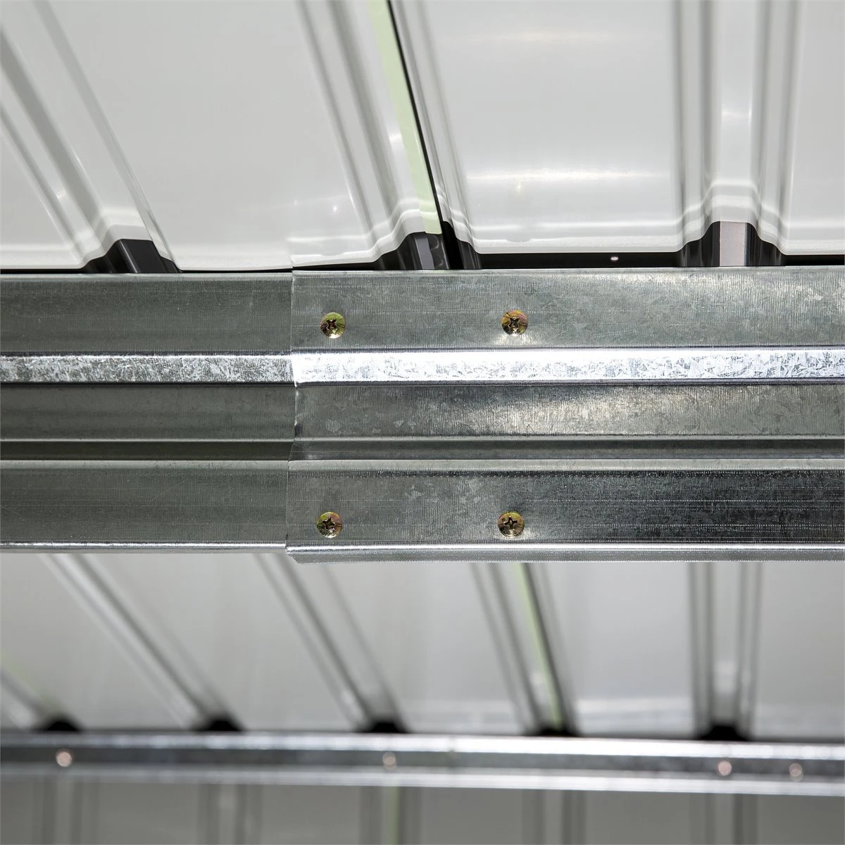 Outsunny Cobertizo De Jardín Exterior 277x195x192 Cm Caseta De Jardín Metálica Para Almacenamiento De Herramientas Con 4 Ventanas 4,83 M² Verde Claro 10 Outsunny Cobertizo De Jardín Exterior 277x195x192 Cm Caseta De Jardín Metálica Para Almacenamiento De Herramientas Con 4 Ventanas 4,83 M² Verde Claro - Imagen 8