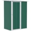 Outsunny Caseta De Jardín 1,07 M² 142x84x189 Cm Cobertizo Exterior De Acero Galvanizado Con Puerta Cerradura Y Orificios De Drenaje Para Almacenamiento De Herramientas Verde 1 Outsunny Caseta De Jardín 1,07 M² 142x84x189 Cm Cobertizo Exterior De Acero Galvanizado Con Puerta Cerradura Y Orificios De Drenaje Para Almacenamiento De Herramientas Verde -OUTSUNNY TIENDA 84bebf8f0f6558b357a9c5dd306b7ddd7db31907 eef5bae94a18449781a826b9ca060c30
