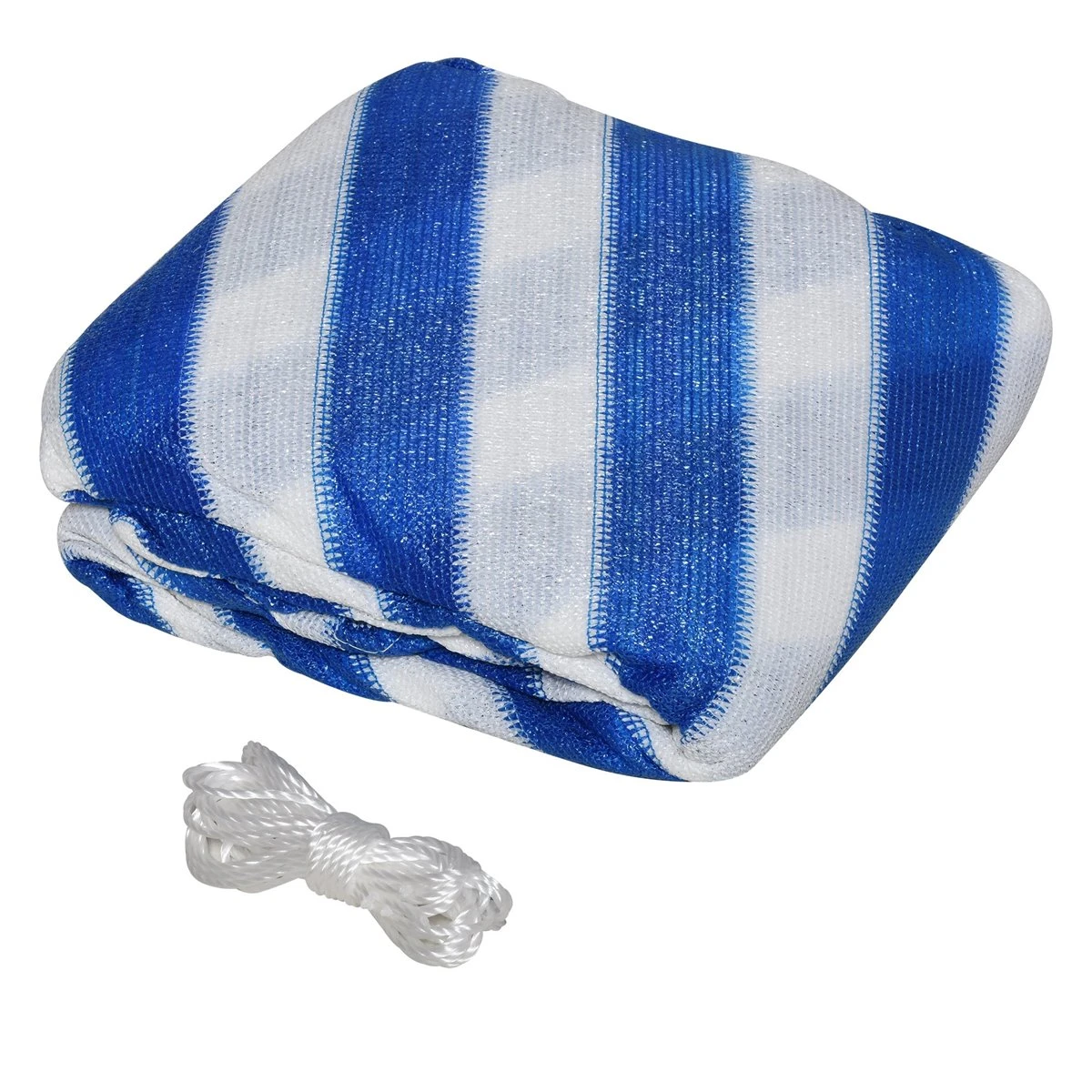 Outsunny Toldo Vela De Sombra Triangular 5x5x5 M HDPE Transpirable De Protección UV Con Anillos Y Cuerdas Para Patio Jardín Piscina Terraza Cochera Azul Y Blanco 8 Outsunny Toldo Vela De Sombra Triangular 5x5x5 M HDPE Transpirable De Protección UV Con Anillos Y Cuerdas Para Patio Jardín Piscina Terraza Cochera Azul Y Blanco - Imagen 6