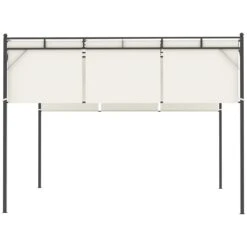 Outsunny Pérgola 3x3 M Cenador De Jardín Con Techo Retráctil Tela De Poliéster Y Tubo De Acero Para Patio Terraza Exterior Blanco -OUTSUNNY TIENDA 853ef8800424d240d9b0d40a6932bf8893670fef 635ba55b101548928f5d85f4bc91f1d7