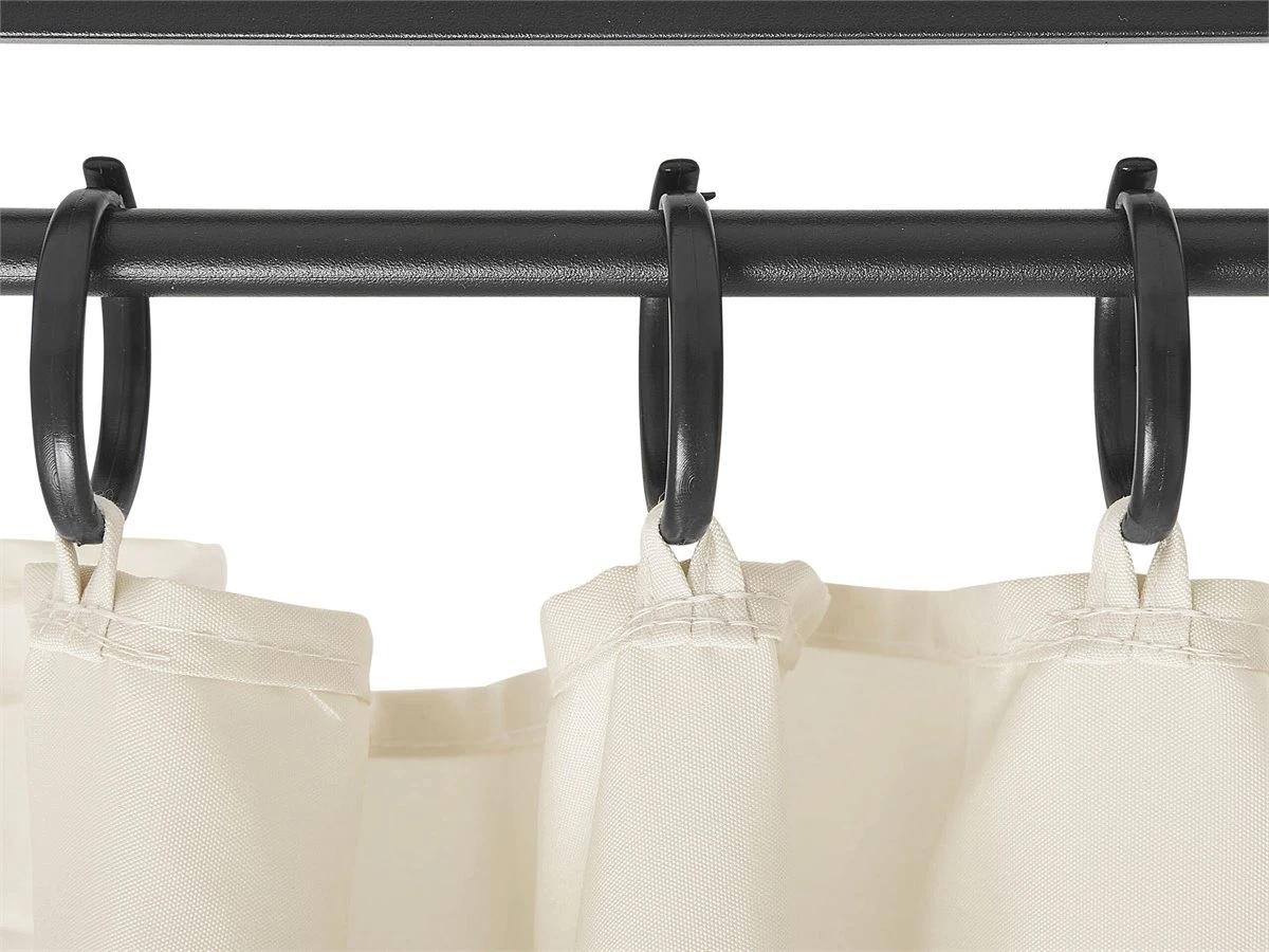 Cenador De Metal Beige/negro 350 Cm PORTEL 8 Cenador De Metal Beige/negro 350 Cm PORTEL - Imagen 6