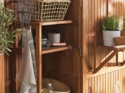 Cobertizo De Madera De Acacia Marrón/gris 200 Cm SAVOCA -OUTSUNNY TIENDA 86ee80a44ede4231ce49289fa588bdf7b51a3e20 a59669e5daba44cfab1f5b9b33ede429