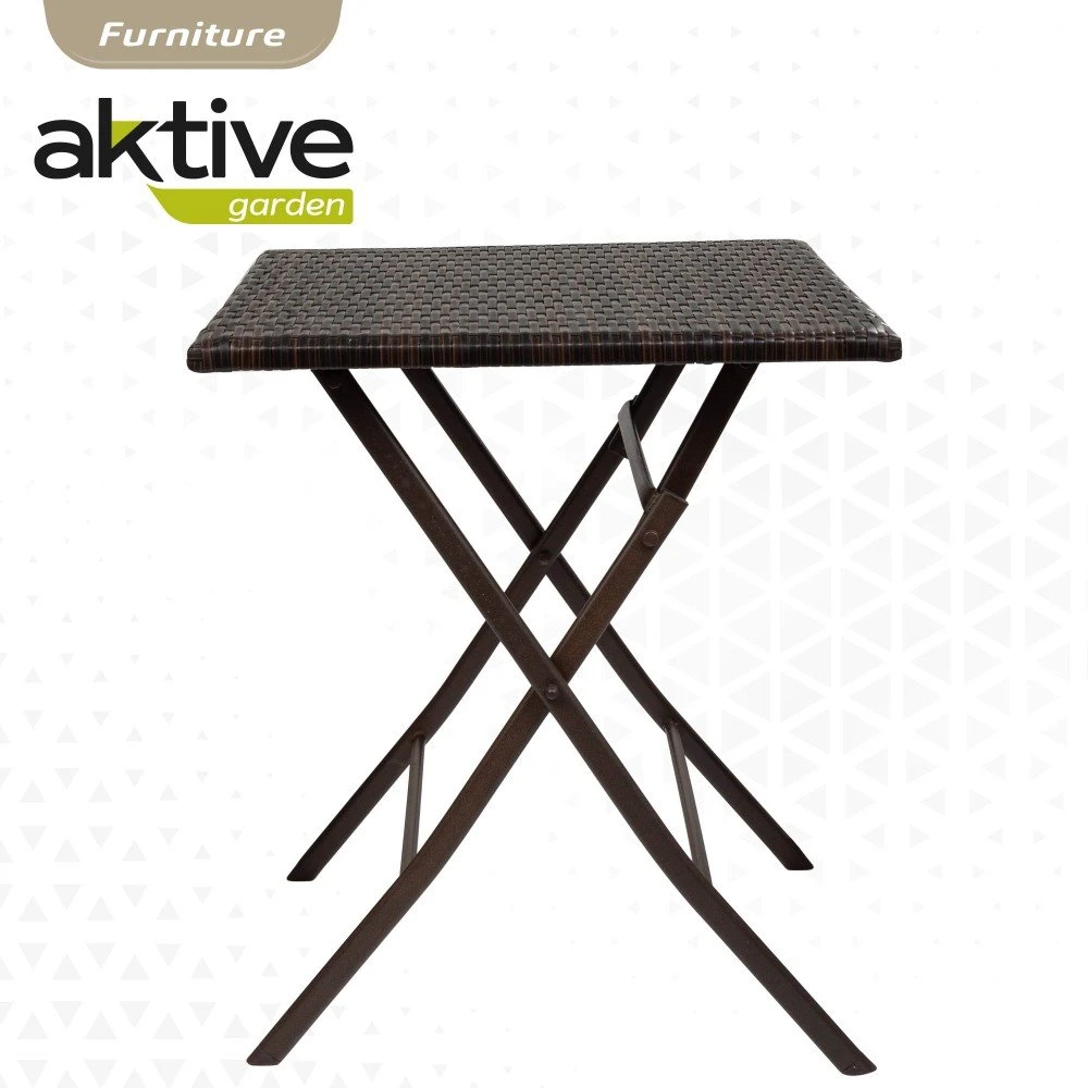 Conjunto Mesa Y Sillas Terraza Plegable Ratán Aktive 6 Conjunto Mesa Y Sillas Terraza Plegable Ratán Aktive - Imagen 4