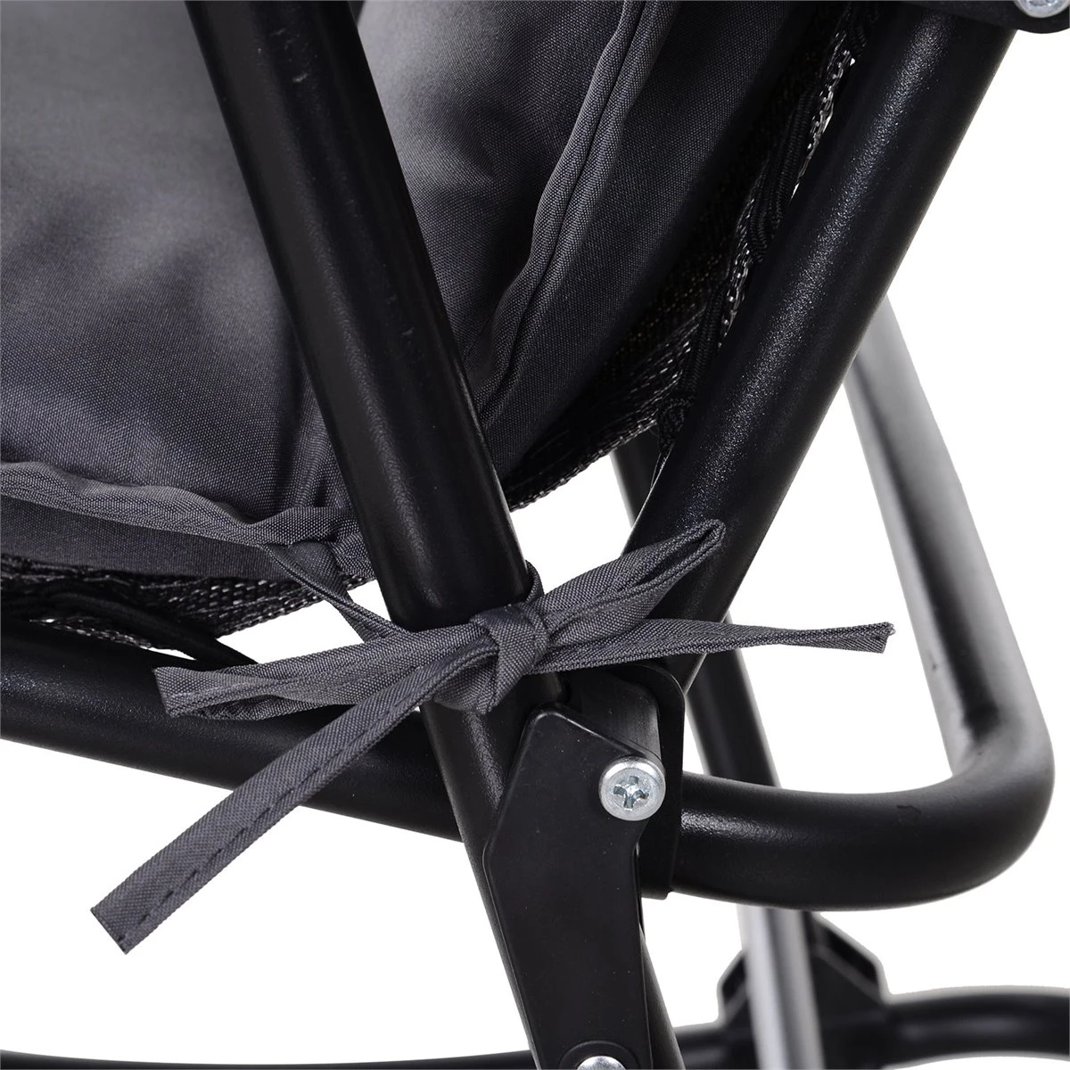 Outsunny Cojín De 2 Piezas Para Tumbona De Exterior Colchoneta Para Sillas De Jardín Acolchado Cómoda Con Cuerda De Fijación Lavable A Mano Poliéster Esponja 120x50x6 Cm Gris 14 Outsunny Cojín De 2 Piezas Para Tumbona De Exterior Colchoneta Para Sillas De Jardín Acolchado Cómoda Con Cuerda De Fijación Lavable A Mano Poliéster Esponja 120x50x6 Cm Gris - Imagen 12