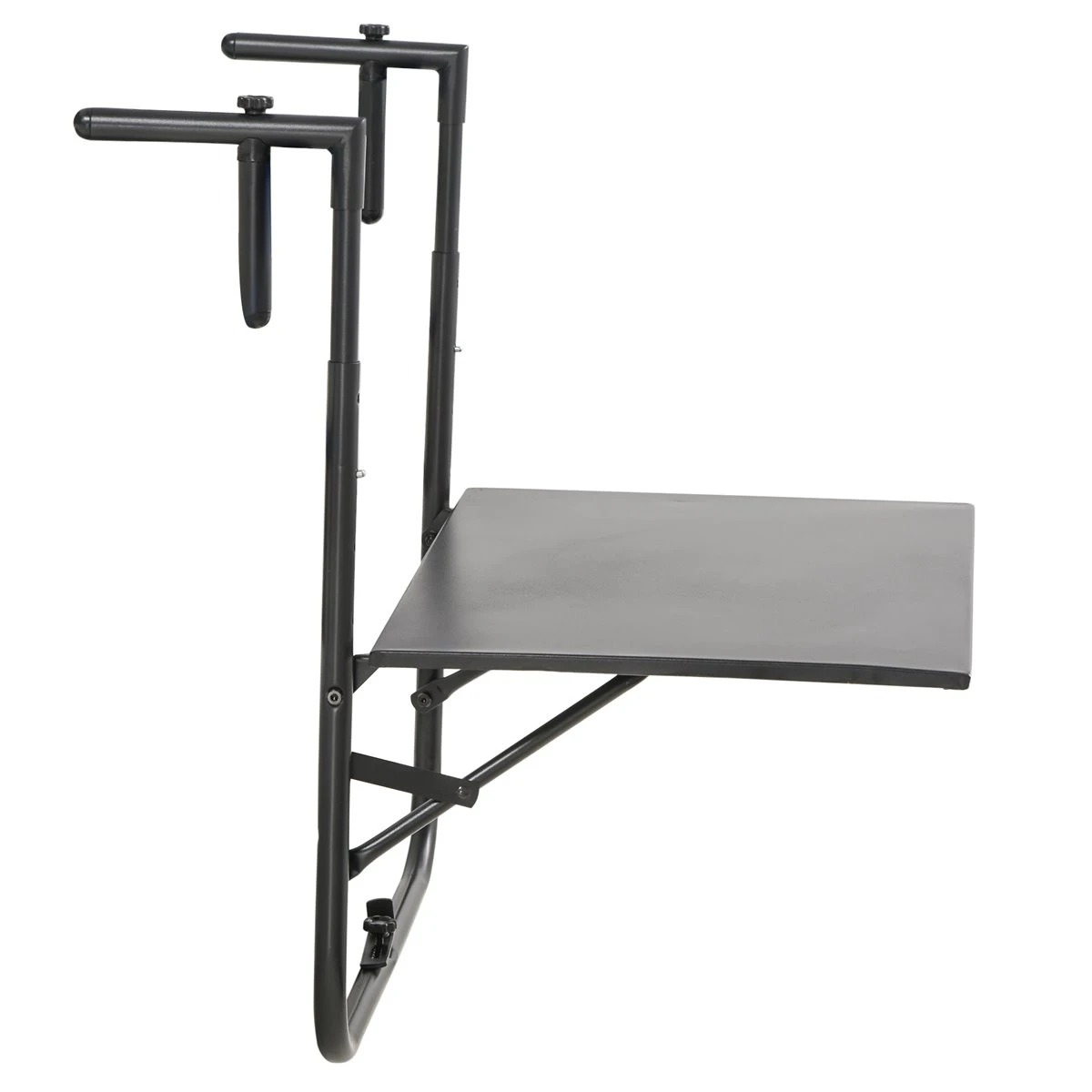 Outsunny Mesa Colgante Para Balcón Mesa De Pared De Acero Con Altura Ajustable En 4 Posiciones Carga Máx. 15 Kg Para Terraza Jardín 60x60,5x56-71 Cm Negro 10 Outsunny Mesa Colgante Para Balcón Mesa De Pared De Acero Con Altura Ajustable En 4 Posiciones Carga Máx. 15 Kg Para Terraza Jardín 60x60,5x56-71 Cm Negro - Imagen 8