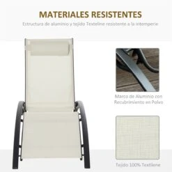 Outsunny Tumbona Reclinable Con Respaldo Ajustable En 5 Posiciones Y Reposacabezas Extraíble Acolchado Aluminio Texteline Para Jardín Terraza Balcón 171x64x82 Cm Beige 13 Outsunny Tumbona Reclinable Con Respaldo Ajustable En 5 Posiciones Y Reposacabezas Extraíble Acolchado Aluminio Texteline Para Jardín Terraza Balcón 171x64x82 Cm Beige -OUTSUNNY TIENDA 8b4ae2a9232b733edb7533a51ba00bbdd8801898 a70cae958f4f4a4f8e4530cd442818be