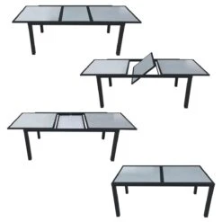 Conjunto De Muebles De Jardín FIRENZE Extensible 8 Asientos En Textileno Y Aluminio -OUTSUNNY TIENDA 8b5527e20af2332a0cd58153e14e9af6c834194f 175ee921272e40ccb75202d5627ed92f
