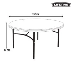 Mesa Redonda Patas Plegables Crema LIFETIME Ø152 X 74 Cm -OUTSUNNY TIENDA 8c6dd4c4cc1e4ec8a20e2b5f82069e2006766e43 52a46dd9f0c64f7896f5dbb6ff138515