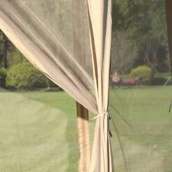 Outsunny Carpa Plegable Exterior 4,05x3,4x2,85 M Altura Ajustable Cenador De Jardín Hexagonal Con Doble Techo Mosquiteras Extraíbles Y Bolsa De Transporte Para Fiestas Beige -OUTSUNNY TIENDA 8d01583449acd111ab76cc85c457b7b054638c3c ac4a038387fb4df5bbbb8011ffe94130