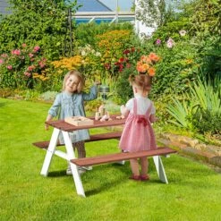 Outsunny Juego De Mesa Y 2 Bancos Infantiles De Madera Mesa De Picnic Para Niños De 3-8 Años Para Jardín Patio Terraza 89x79x50 Cm Marrón 12 Outsunny Juego De Mesa Y 2 Bancos Infantiles De Madera Mesa De Picnic Para Niños De 3-8 Años Para Jardín Patio Terraza 89x79x50 Cm Marrón -OUTSUNNY TIENDA 8e11226beb02c65eb8a478812eae27e166d5e379 e24ecfe4643d427891105ac8514c0d2e