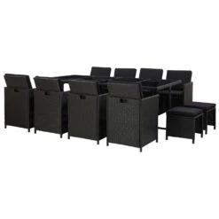 Set Comedor De Jardín 13 Piezas Y Cojines Ratán Sintético Negro VidaXL 10 Set Comedor De Jardín 13 Piezas Y Cojines Ratán Sintético Negro VidaXL -OUTSUNNY TIENDA 8e5e3491d1b2524d2b038ea0cf40124484789d01 baf03af3a3374bfa9bea4ae27a6bc673