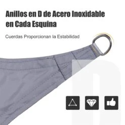 Outsunny Toldo Vela Triangular 3x3x3m Vela De Sombra Para Terraza Jardín Camping Resistente Al Agua Protección UV Poliéster Color Gris 16 Outsunny Toldo Vela Triangular 3x3x3m Vela De Sombra Para Terraza Jardín Camping Resistente Al Agua Protección UV Poliéster Color Gris -OUTSUNNY TIENDA 8e613ed13f4ccb19ad1e8d8dea1088cce09f86f9 8a73f17724844772b6c48144de08cae4