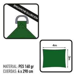 Toldo Sombreo Aktive Garden Color Verde 8 Toldo Sombreo Aktive Garden Color Verde -OUTSUNNY TIENDA 8f2572a5fcf9b537cfe064bd1024fef4e5d7f285 2dc042ae10e44795aa5a2ee3a9981e0a