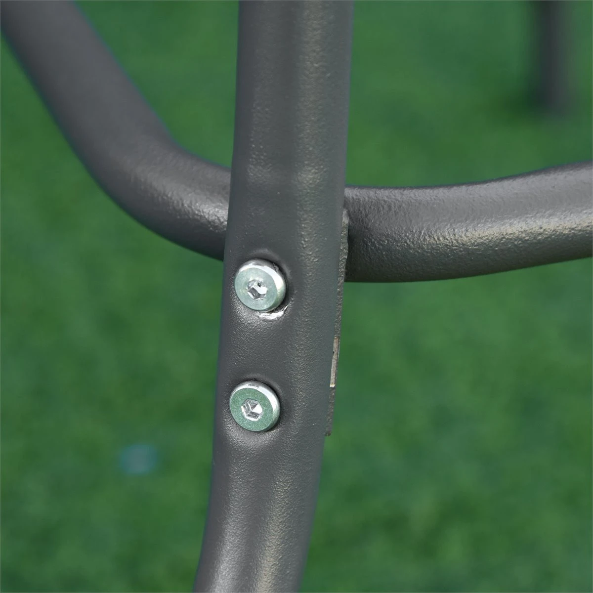 Outsunny Mesa De Jardín Exterior Rectangular De Metal Bordes Curvos Con Orificio Para Sombrilla Capacidad 70kg Vidrio Templado 120x80x70 Cm Gris Carbón 10 Outsunny Mesa De Jardín Exterior Rectangular De Metal Bordes Curvos Con Orificio Para Sombrilla Capacidad 70kg Vidrio Templado 120x80x70 Cm Gris Carbón - Imagen 8