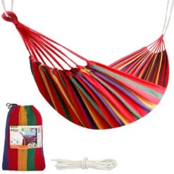 Hamaca De Algodón Portátil Para Jardín Aktive