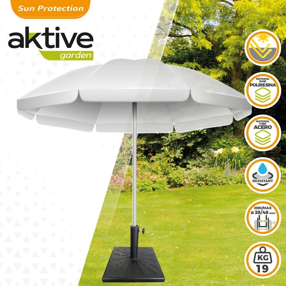 Soporte Cuadrado Poliresina Para Parasol 38-48 Aktive Garden 4 Soporte Cuadrado Poliresina Para Parasol 38-48 Aktive Garden - Imagen 2