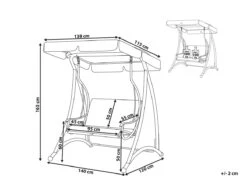 Columpio De Jardín Gris TESERO -OUTSUNNY TIENDA 92a832926f89bc7e74e39cf7cd3e90edb64a228b b98556595a0c40399789fe4b214d1819