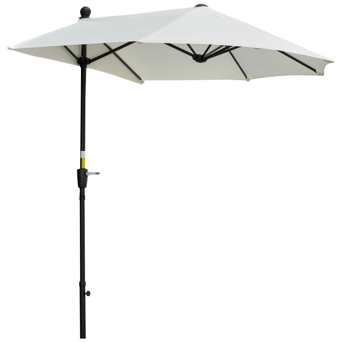 Outsunny Sombrilla De Pared De Jardín 200x190x240 Cm Parasol Con Manivela Poste De Acero Y Base Cruzada Protección Solar Para Terraza Balcón Exterior Crema 3 Outsunny Sombrilla De Pared De Jardín 200x190x240 Cm Parasol Con Manivela Poste De Acero Y Base Cruzada Protección Solar Para Terraza Balcón Exterior Crema