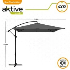 Parasol Excéntrico Banana 300x300x250 Cm Antracita Mástil Acero Aktive 14 Parasol Excéntrico Banana 300x300x250 Cm Antracita Mástil Acero Aktive -OUTSUNNY TIENDA 958121b4ab7e029d3b4d487f1338f505725032cc 0b088500e1db432c9b5a6999bd1ce624