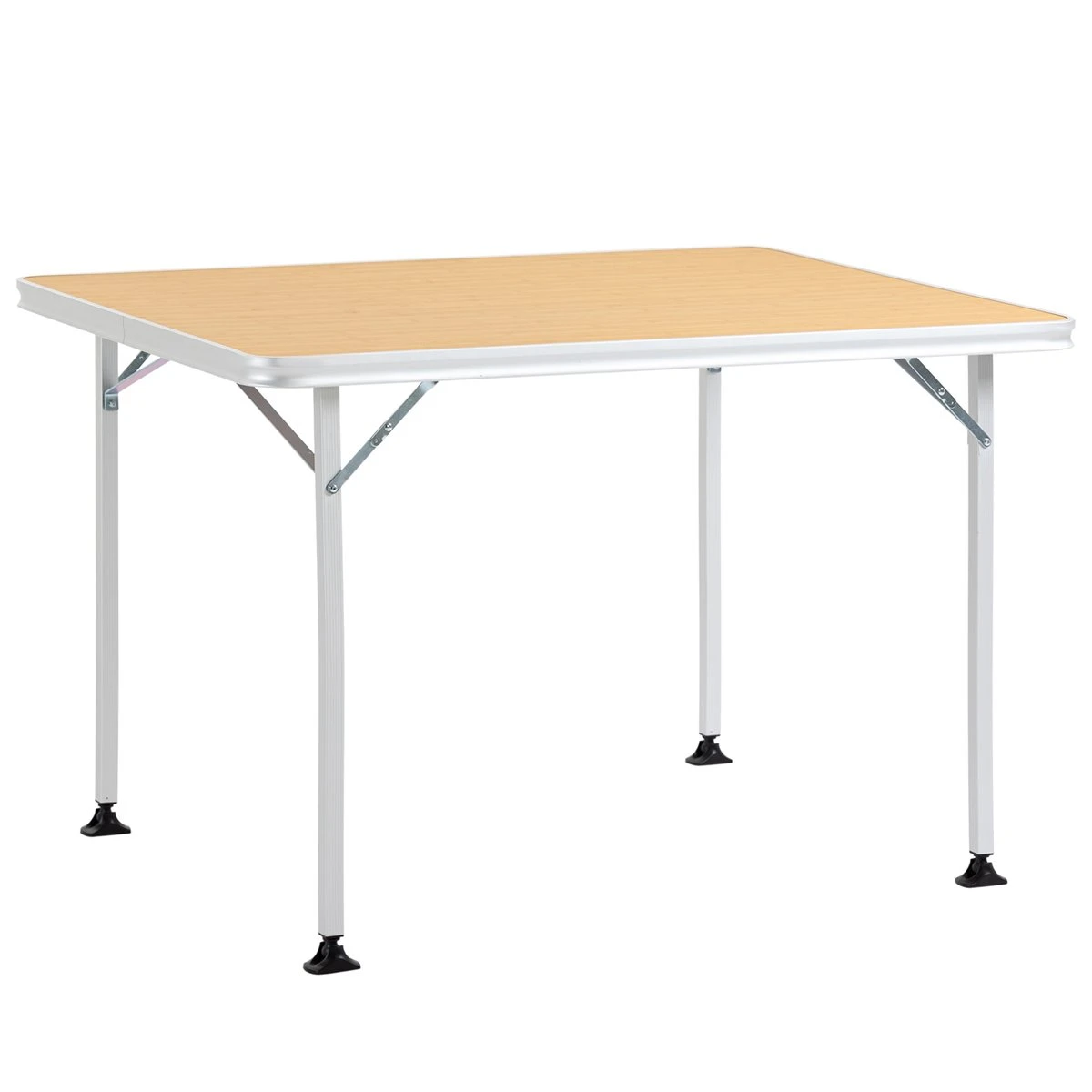 Outsunny Mesa De Camping Plegable Mesa De Picnic Portátil De Aluminio Con Encimera De Madera Y 4 Almohadillas De Pie Multifuncional Para Terraza Jardín Playa 115x85x75 Cm Natural 3 Outsunny Mesa De Camping Plegable Mesa De Picnic Portátil De Aluminio Con Encimera De Madera Y 4 Almohadillas De Pie Multifuncional Para Terraza Jardín Playa 115x85x75 Cm Natural