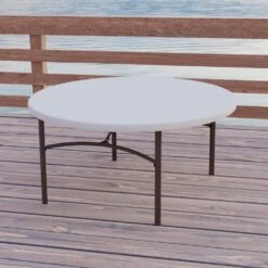 Mesa Redonda Patas Plegables Crema LIFETIME Ø152 X 74 Cm -OUTSUNNY TIENDA 99c6d4093e930f953ec94d46b4997f32ef09b3be 40bb49385c42414d9e80743d4c838efe