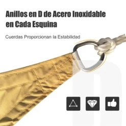 Outsunny Toldo Vela Color Arena Sombrilla Parasol Triangulo Tela De Poliéster Jardin Playa Camping Sombra (varios Colores Y Medidas), Medida 3x3x3 Metros, Color Arena 14 Outsunny Toldo Vela Color Arena Sombrilla Parasol Triangulo Tela De Poliéster Jardin Playa Camping Sombra (varios Colores Y Medidas), Medida 3x3x3 Metros, Color Arena -OUTSUNNY TIENDA 99c923f906dd8d9405bfd8f21f03a08fb9246e43 e479dbde147f4affa4f1573284088fa7