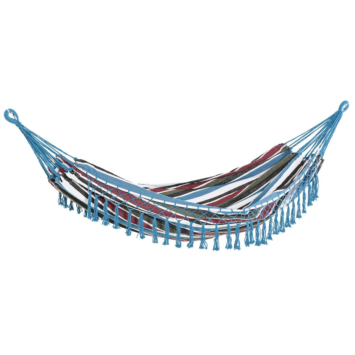 Outsunny Hamaca Doble Portátil De Algodón 285x150 Cm Con Bolsa De Transporte Para Exteriores Patio Jardín Playa Camping Carga 180 Kg Multicolor 3 Outsunny Hamaca Doble Portátil De Algodón 285x150 Cm Con Bolsa De Transporte Para Exteriores Patio Jardín Playa Camping Carga 180 Kg Multicolor