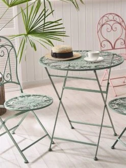Mesa De Jardín De Metal Verde Claro ⌀ 70 Cm TRENTO -OUTSUNNY TIENDA 9b7fdecce91df504762aa58c59e8bd58f2306e21 01a2f852fb334fbc8c75dad0857294b6