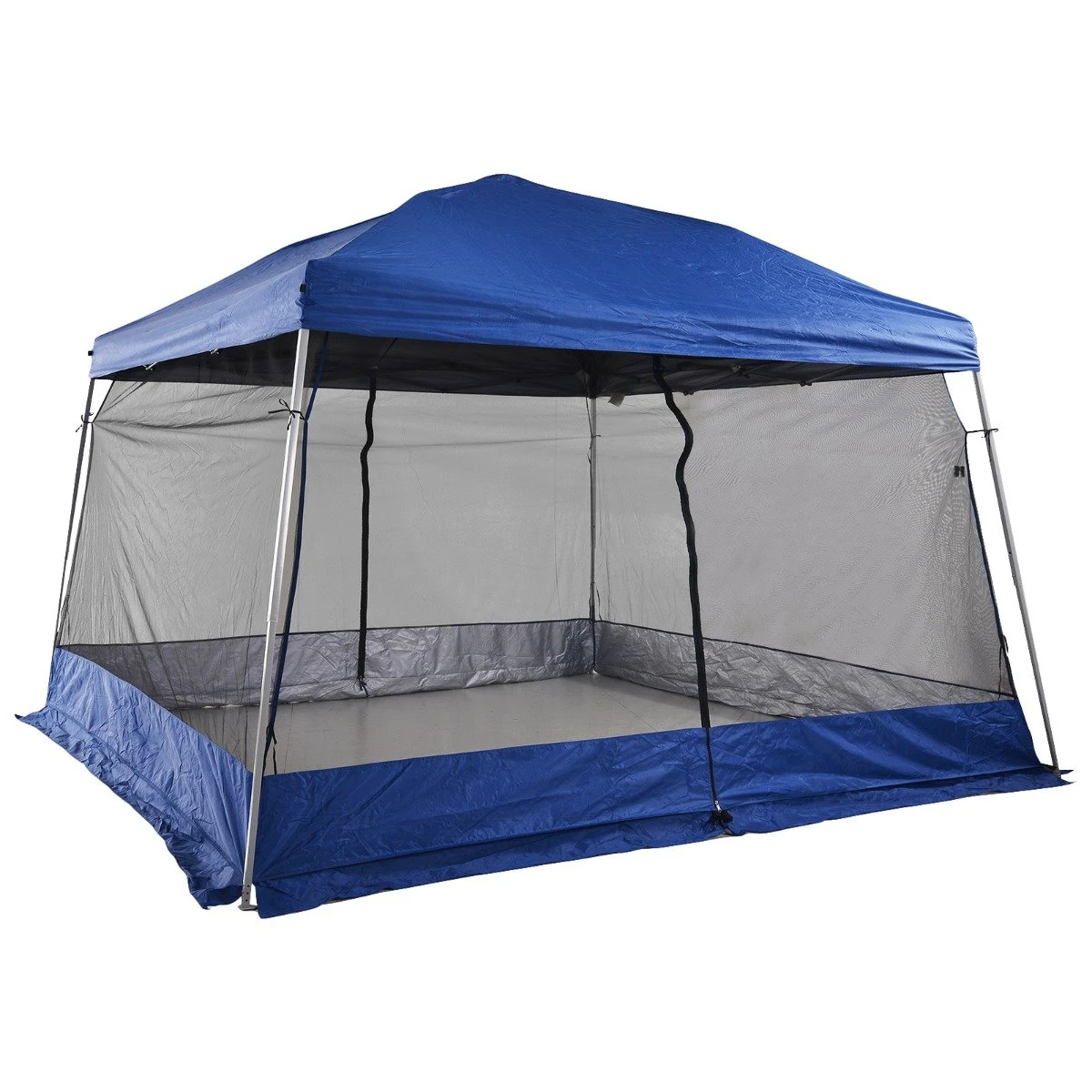 Outsunny Carpas Para Exterior Plegable Para Jardín O Camping Cenador Para Exterior Con Mosquitera 298x298x260 Cm Azul 4 Outsunny Carpas Para Exterior Plegable Para Jardín O Camping Cenador Para Exterior Con Mosquitera 298x298x260 Cm Azul - Imagen 2