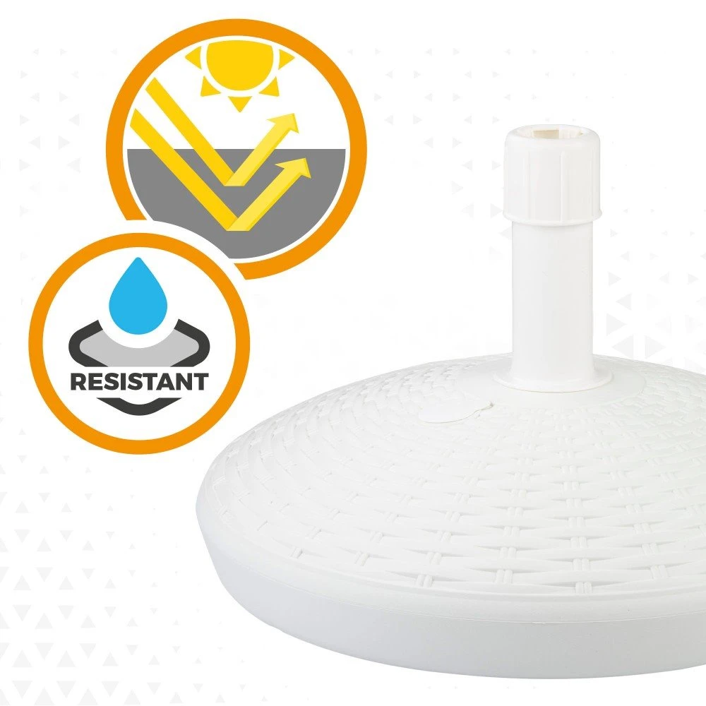Base Para Sombrilla Circular Blanca 25-48 Mm Aktive 8 Base Para Sombrilla Circular Blanca 25-48 Mm Aktive - Imagen 6