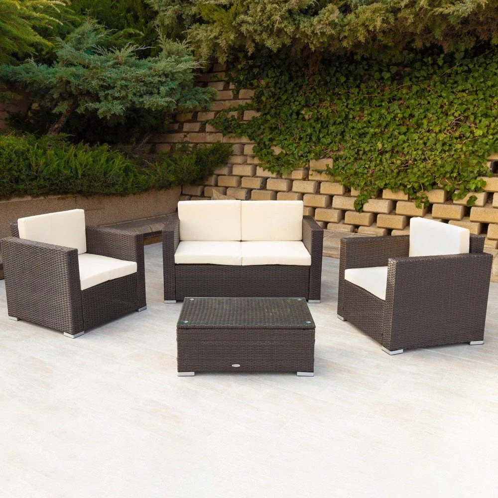 Conjunto Muebles Terraza Sillones, Sofá Y Mesita Ratán Aktive 9 Conjunto Muebles Terraza Sillones, Sofá Y Mesita Ratán Aktive - Imagen 7