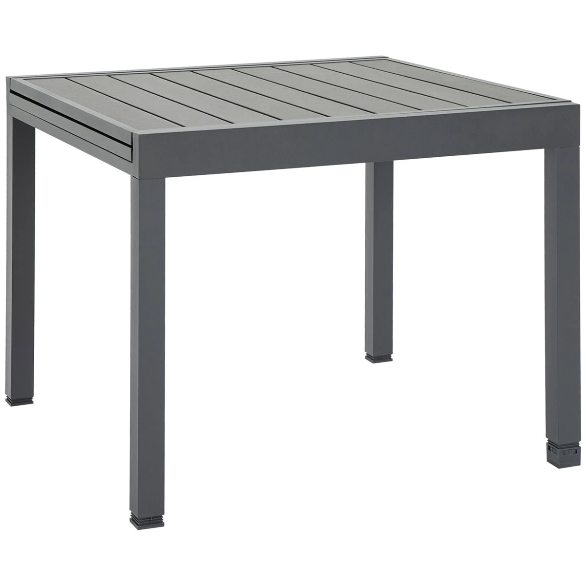 Outsunny Mesa De Jardín Extensible De Aluminio Mesa De Comedor Para Exterior Para 4-6 Personas Carga Max. 70 Kg Para Patio Terraza Balcón 90-180x90x73 Cm Gris 3 Outsunny Mesa De Jardín Extensible De Aluminio Mesa De Comedor Para Exterior Para 4-6 Personas Carga Max. 70 Kg Para Patio Terraza Balcón 90-180x90x73 Cm Gris