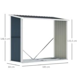 Outsunny Casetilla Para Leña Acero Galvanizado Cobertizo Leñero De Almacenamiento De Troncos Con Techo Inclinado Para Jardín Terraza Exterior 185x84x133,5/148,5 Cm Gris 11 Outsunny Casetilla Para Leña Acero Galvanizado Cobertizo Leñero De Almacenamiento De Troncos Con Techo Inclinado Para Jardín Terraza Exterior 185x84x133,5/148,5 Cm Gris -OUTSUNNY TIENDA 9fb0509b51e452ff5d381fe4eb6b73bd4f132ce4 9ec06f2030fd4cec888f62e1f0729473