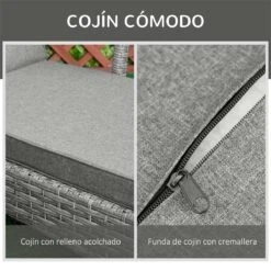 Outsunny Conjunto De 2 Tumbonas De Ratán De Jardín Chaise Longue Con Respaldo Ajustable En 4 Posiciones Cojines Acolchados Y Desenfundables Para Terraza Patio Exterior 192x62,5x58-95 Cm Gris 15 Outsunny Conjunto De 2 Tumbonas De Ratán De Jardín Chaise Longue Con Respaldo Ajustable En 4 Posiciones Cojines Acolchados Y Desenfundables Para Terraza Patio Exterior 192x62,5x58-95 Cm Gris -OUTSUNNY TIENDA a0096e3c41a2a4d706fa265dfae0c55061191da0 91c5b164827448a09bdda85d9184a486