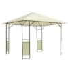 Outsunny Carpa 3x3x2.6m Cenador Jardin Marco De Acero Y 4 Paraviento Lateral Color Crema -OUTSUNNY TIENDA a0975496a75880880b3c808b588928d3bedbe308 6e628987ba644bccbc576e60d7326496