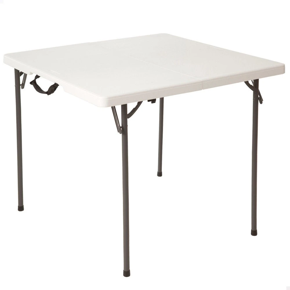 Mesa Cuadrada Plegable Blanco LIFETIME 94x94x74 Cm 3 Mesa Cuadrada Plegable Blanco LIFETIME 94x94x74 Cm