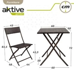 Conjunto Mesa Y Sillas Terraza Plegable Ratán Aktive 16 Conjunto Mesa Y Sillas Terraza Plegable Ratán Aktive -OUTSUNNY TIENDA a266e727b97b3a707dcdd775852cae9b082efe16 9a279f33efa84653a48c311367f87cb1