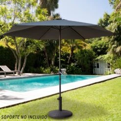 Parasol Hexagonal 300 Cm Color Antracita Mástil Aluminio Aktive Garden -OUTSUNNY TIENDA a4dbfb6403980b19d661a7e64f7908cdf44c68a2 56c0d8bf9dff4ca0b7459e05f6c88372