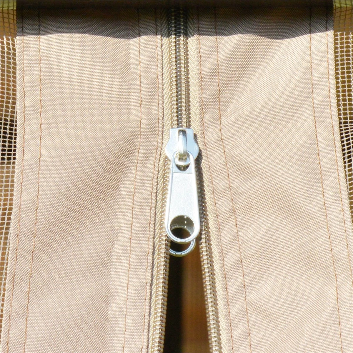 Outsunny Cenador De Jardín Hexágono 4x4 M Pabellón Exterior Con Doble Techo De Ventilación Y 6 Mosquiteras Con Cremallera Para Fiestas Balcón Patio Caqui 11 Outsunny Cenador De Jardín Hexágono 4x4 M Pabellón Exterior Con Doble Techo De Ventilación Y 6 Mosquiteras Con Cremallera Para Fiestas Balcón Patio Caqui - Imagen 9