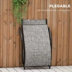 Outsunny Tumbona Plegable De Jardín Con Reposabrazos Reposapiés Respaldo Transpirable Y Marco De Metal Ergonómico Para Terraza Playa Camping 170x62x68 Cm Gris 17 Outsunny Tumbona Plegable De Jardín Con Reposabrazos Reposapiés Respaldo Transpirable Y Marco De Metal Ergonómico Para Terraza Playa Camping 170x62x68 Cm Gris -OUTSUNNY TIENDA a6247a58cd63de5149f7be06fe1ea34425beb724 e98e01a12ae0430b9fd6a265a77c45d9