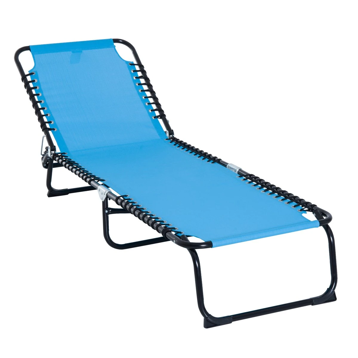 Outsunny Tumbona Plegable Y Ajustable De 4 Posiciones Silla Reclinable De Jardín Con Sistema De Cordones Para Exterior Marco Acero 197x58x76 Cm Azul Claro 3 Outsunny Tumbona Plegable Y Ajustable De 4 Posiciones Silla Reclinable De Jardín Con Sistema De Cordones Para Exterior Marco Acero 197x58x76 Cm Azul Claro