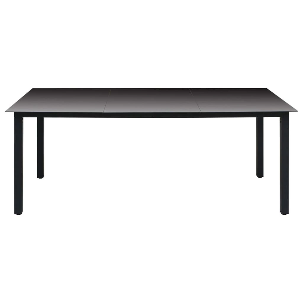 Juego De Comedor Para Jardín 7 Piezas Negro VidaXL 5 Juego De Comedor Para Jardín 7 Piezas Negro VidaXL - Imagen 4