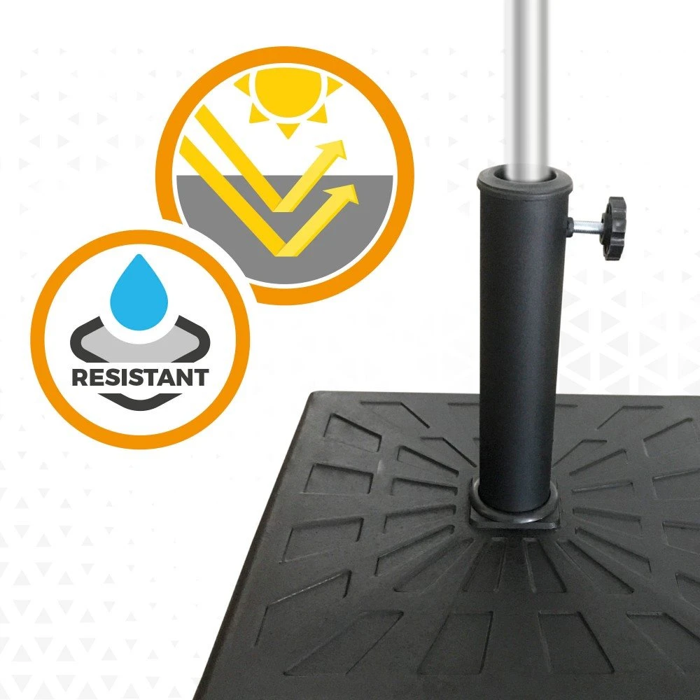 Soporte Cuadrado Poliresina Para Parasol 38-48 Aktive Garden 7 Soporte Cuadrado Poliresina Para Parasol 38-48 Aktive Garden - Imagen 5