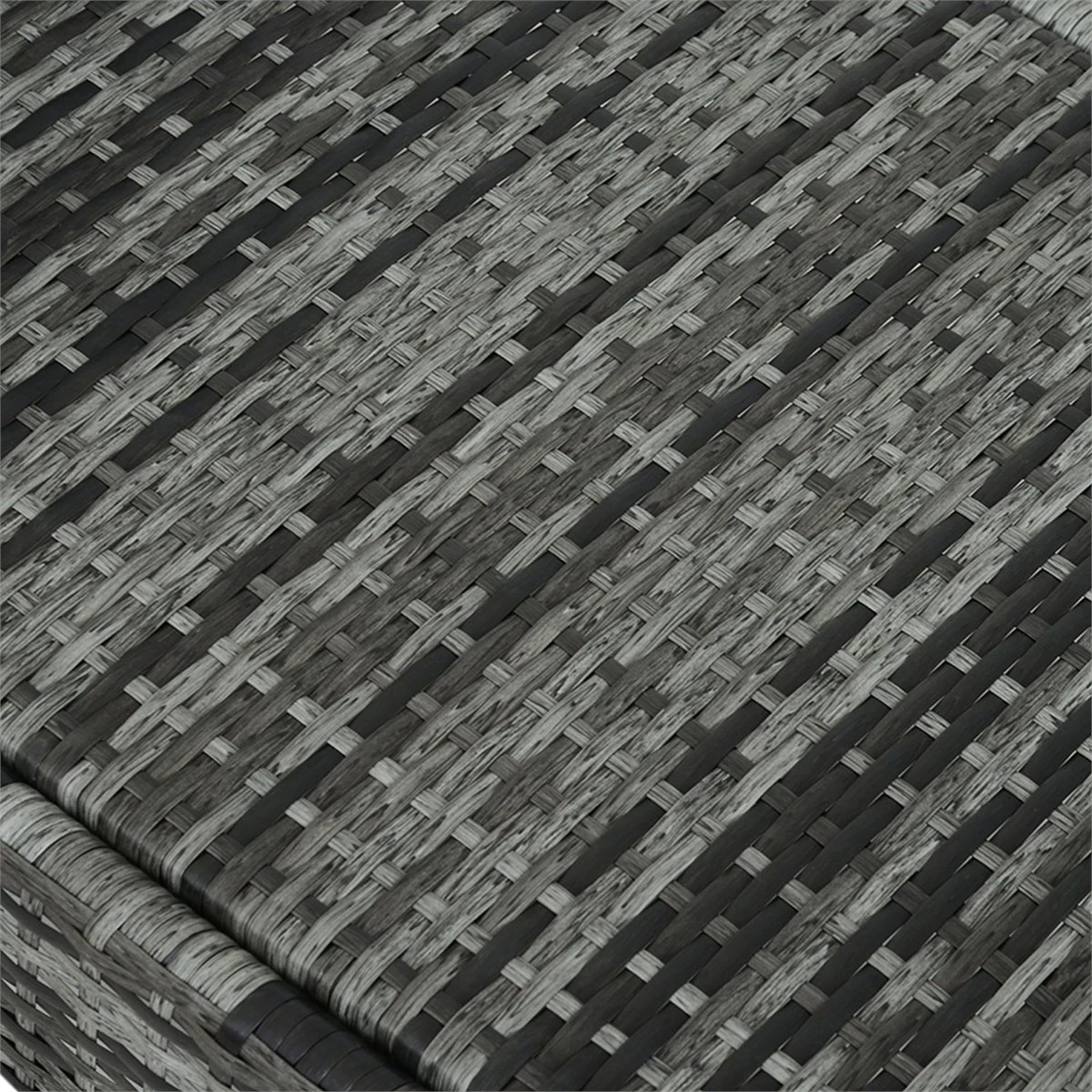 Outsunny Tumbona De Ratán De Jardín Chaise Longue Con Respaldo Ajustable En 5 Posiciones Cojines Acolchados Reposacabezas Y 2 Ruedas 200x73x30-103 Cm Gris 9 Outsunny Tumbona De Ratán De Jardín Chaise Longue Con Respaldo Ajustable En 5 Posiciones Cojines Acolchados Reposacabezas Y 2 Ruedas 200x73x30-103 Cm Gris - Imagen 7