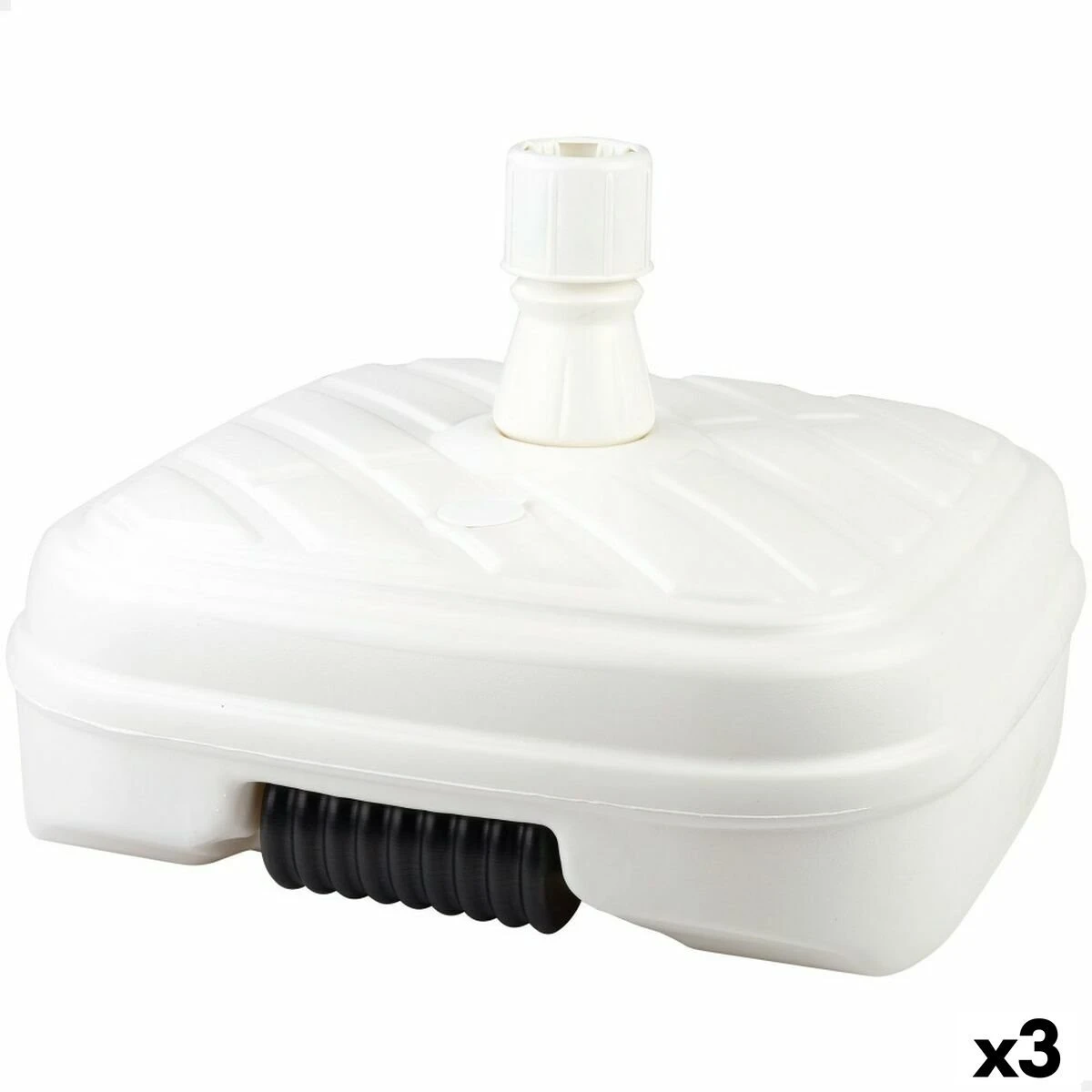 Base Para Sombrilla Aktive 56 X 40 X 56 Cm Blanco Plástico (3 Unidades) 3 Base Para Sombrilla Aktive 56 X 40 X 56 Cm Blanco Plástico (3 Unidades)